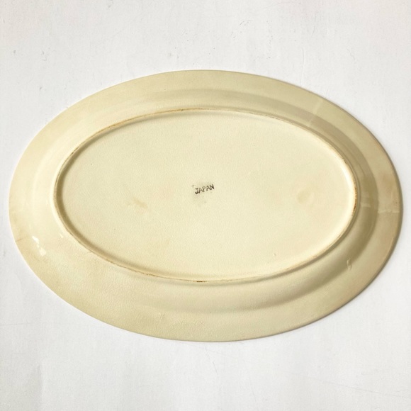 Red Willow Oval Serving Platter, Vintage, Japan, Free Shipping - Picture 7 of 9